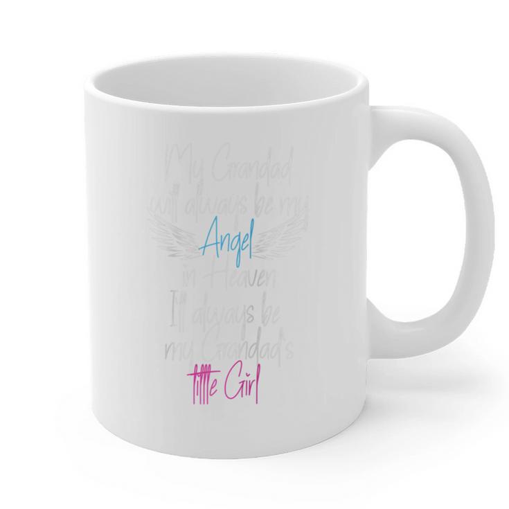 My Grandad My Angel In Heaven In Loving Memory Of My Grandad Raglan Baseball Tee Graphic Print Coffee Mug
