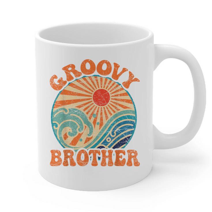 Groovy Brother 70s Aesthetic Nostalgia 1970's Retro Brother Graphic Print Coffee Mug