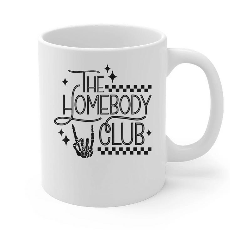 The Homebody Club Retro Introvert Antisocial Graphic Print Coffee Mug
