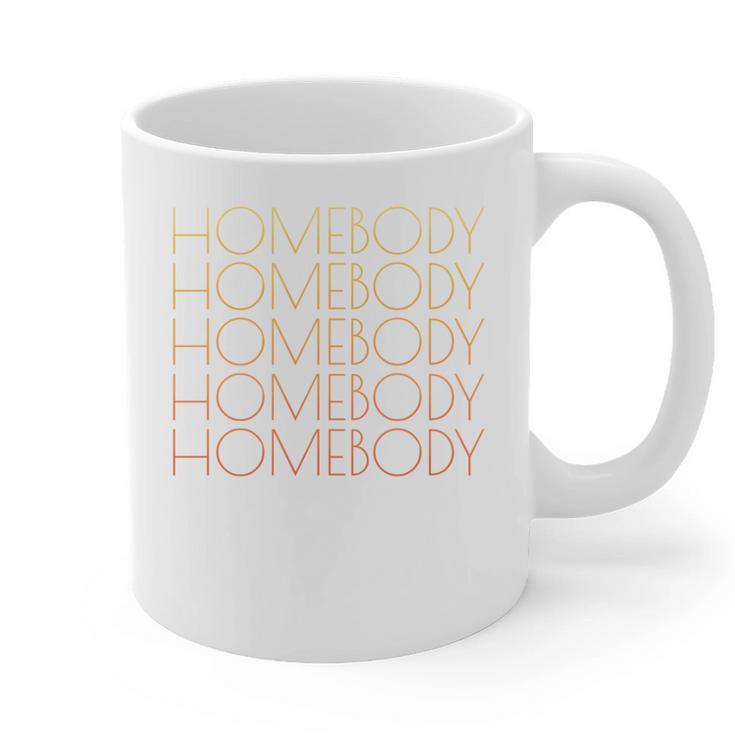 HOMEBODY For Men And Women Introverts Fun Graphic Graphic Print Coffee Mug