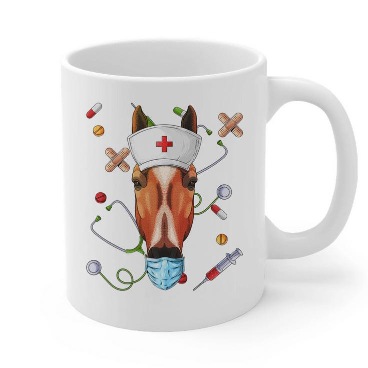 Horse Nurse RN ER Nursing School Graduation Graphic Print Coffee Mug