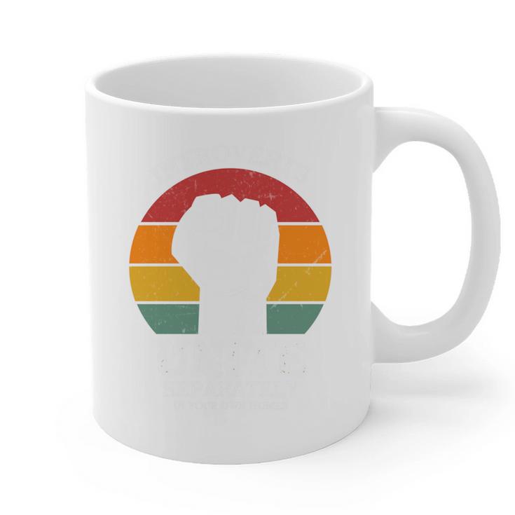 Introvert Antisocial Men Women Kids Boys Girls Graphic Print Coffee Mug