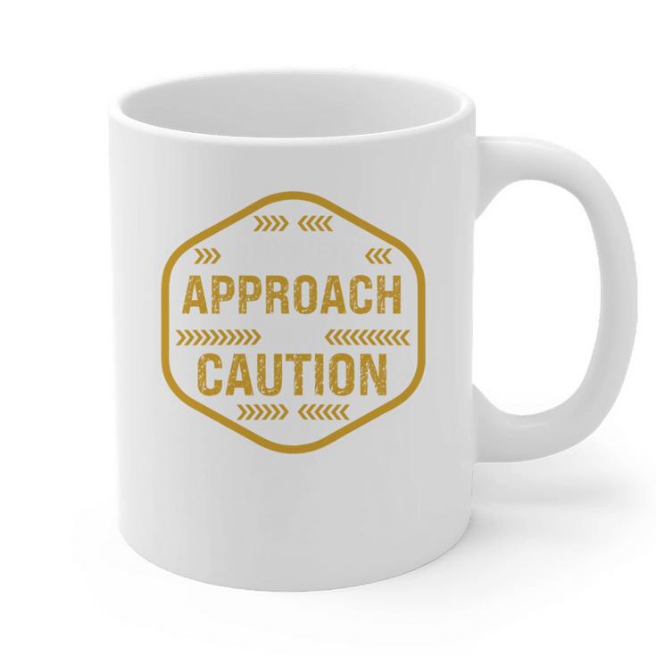 Introvert Approach With Caution For Introverted People Graphic Print Coffee Mug