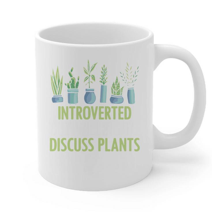 Introvert Farming Life Gardening For Geeky Plant Lover Graphic Print Coffee Mug