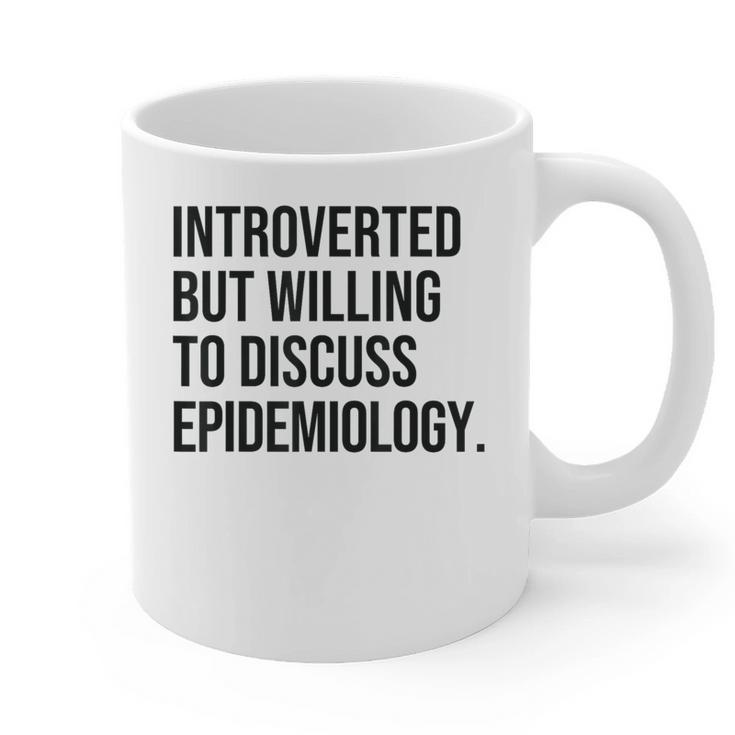 Introverted Epidemiologist Epidemiology Introvert Graphic Print Coffee Mug