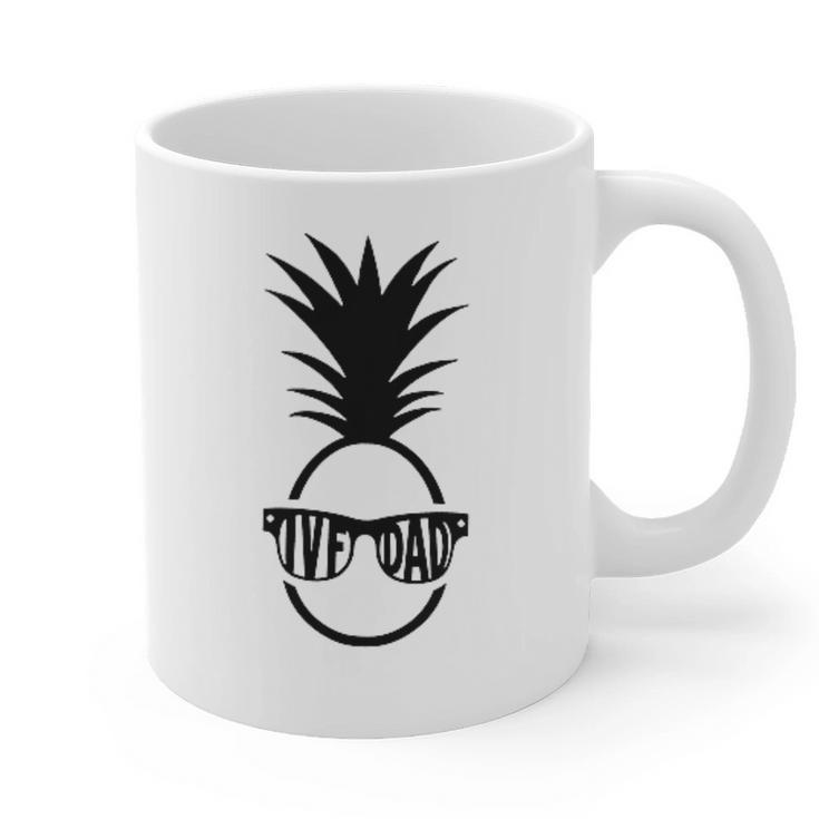 IVF DAD Pineapple Transfer Day Retrieval Day Infertility Graphic Print Coffee Mug