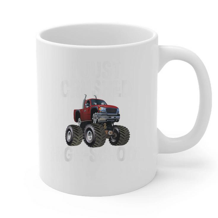 I Just Crushed High School Graduation Monster Truck Shirt Graphic Print Coffee Mug