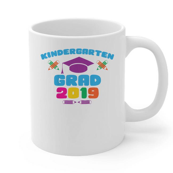 Kids Kindergarten Grad 2019 Graduation T-Shirt Graphic Print Coffee Mug