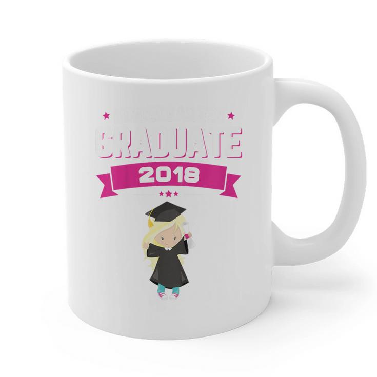 Kids Kindergarten Graduate 2018 Graduation  Girls Graphic Print Coffee Mug