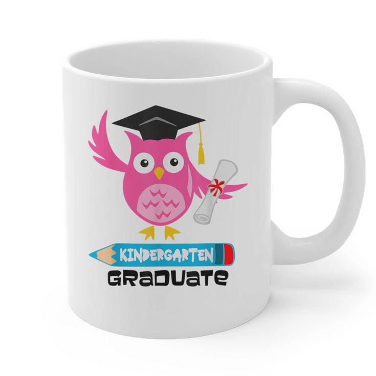 Kindergarten Graduation Tee Shirt Pink Owl T-Shir Graphic Print Coffee Mug