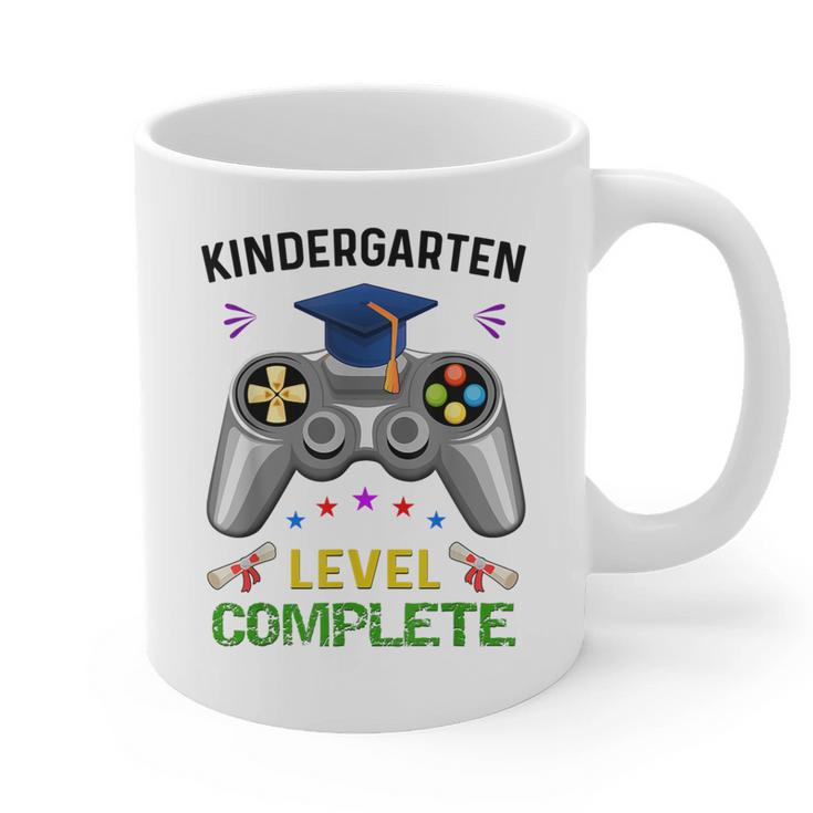 Kindergarten Level Complete Graduation Class 2023 Gamer Kids Graphic Print Coffee Mug