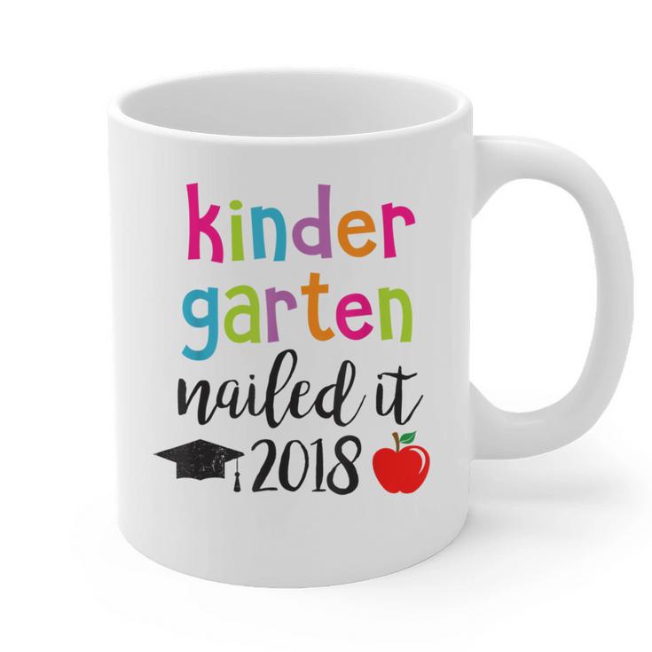 Kindergarten Nailed It 2018 Class Graduation T-Shirt Graphic Print Coffee Mug