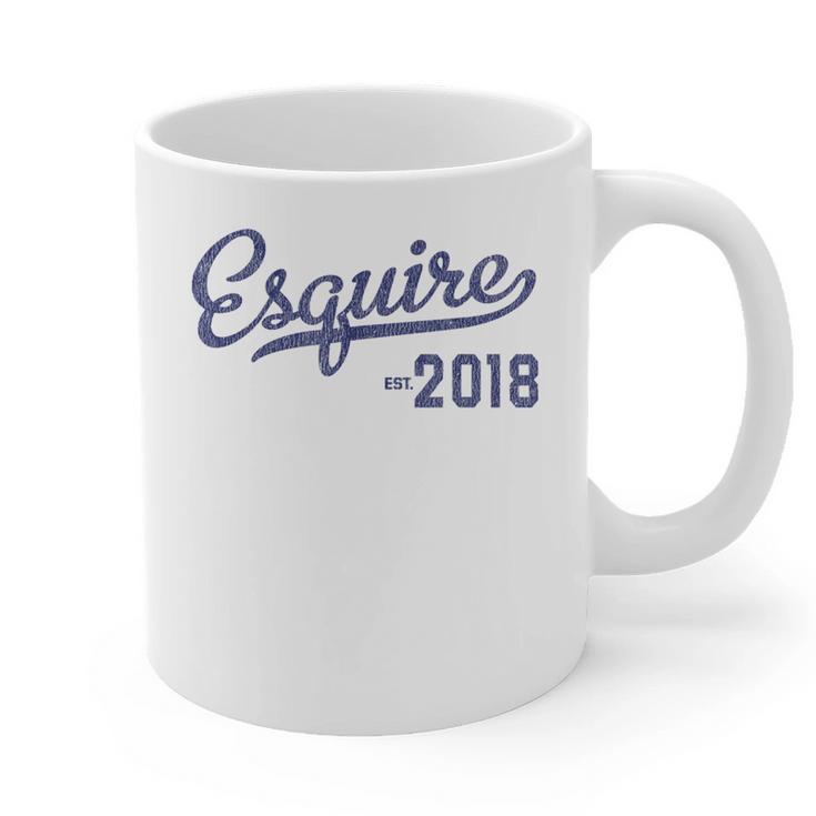 Lawyers Graduation Esquire Est 2018 Graduate Shirt Graphic Print Coffee Mug