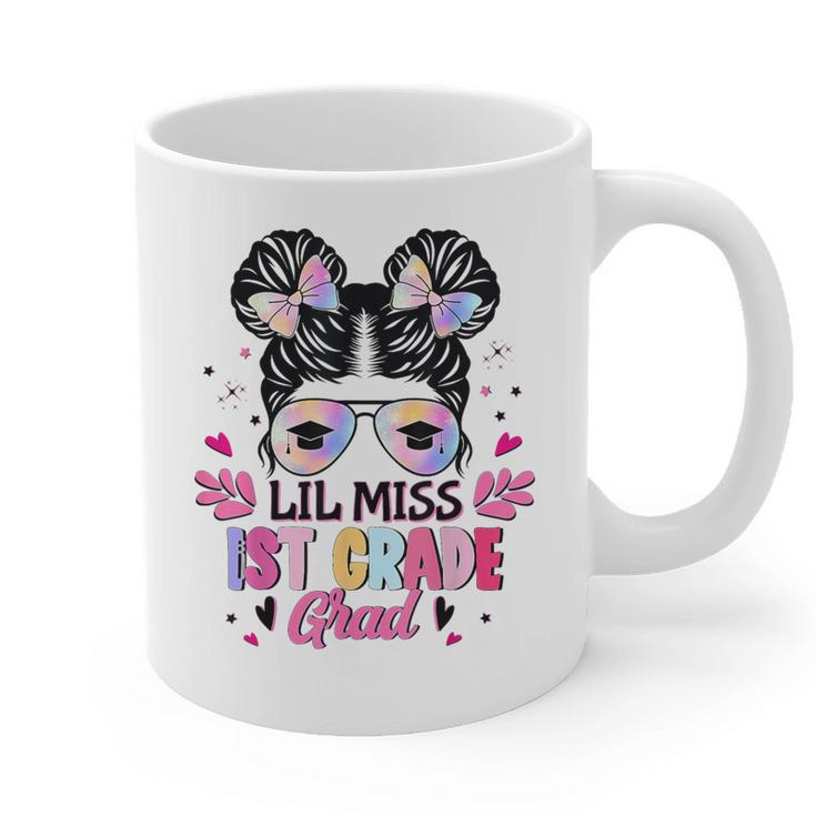 Lil Miss 1st Grade Grad Graduation Last Day Of 1st Grade Graphic Print Coffee Mug