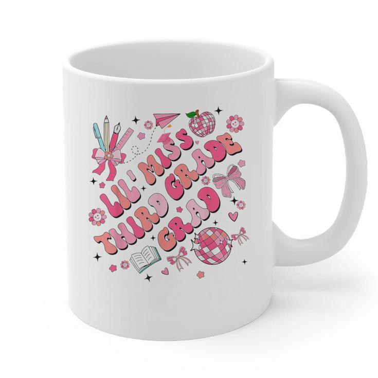 Lil Miss Third 3rd Grade Grad Graduation Last Day Girls Kid Graphic Print Coffee Mug