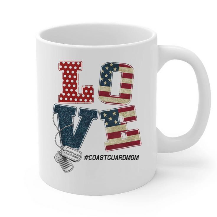 Love Coast Guard Mom Proud Coast Guard Graduation Mom Graphic Print Coffee Mug