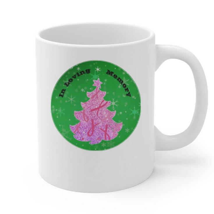 In Loving Memory Cancer Christmas Tree Memorial Graphic Print Coffee Mug In Loving Memory Cancer Christmas Tree Memorial Graphic Print Coffee Mug