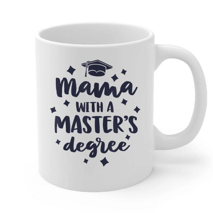 Mama With A Masters Degree Graduation Ceremony Mom Graphic Print Coffee Mug