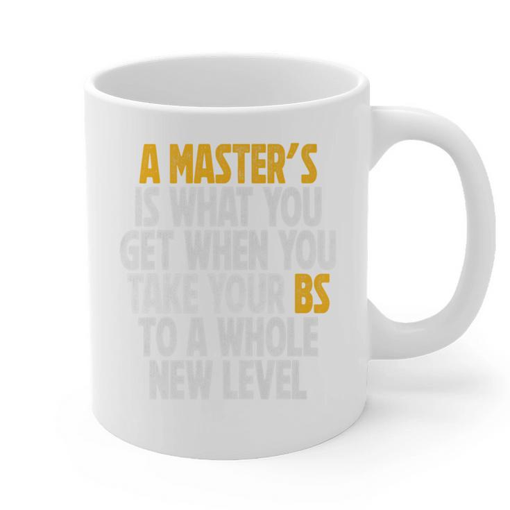 Master Degree When You Take Bs To New Level Graduation Premium Graphic Print Coffee Mug
