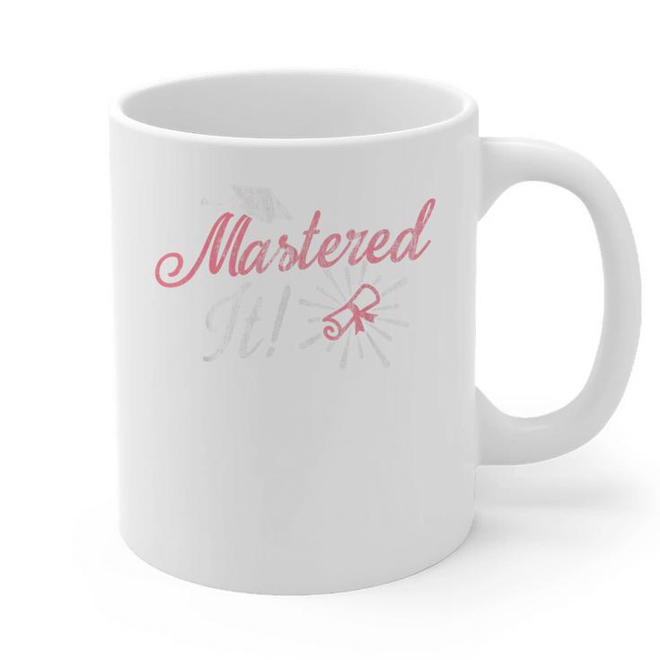 Master's Graduation Shirt For Women Mastered It Tee Graphic Print Coffee Mug