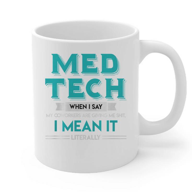 Med Tech Medical Technician Gag Lab Graduation Premium Graphic Print Coffee Mug