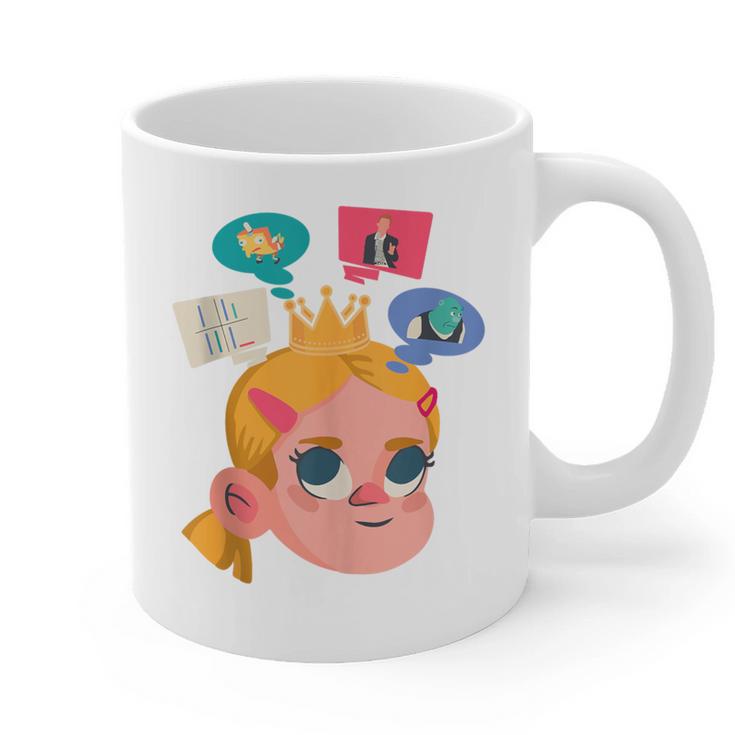 Meme Queen In Silence Introvert Anti People Antisocial Quiet Graphic Print Coffee Mug