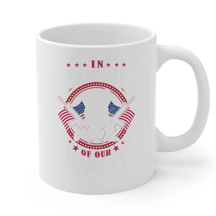 Memorial Day Patriotic Memory Of American Veterans Heroes Graphic Print Coffee Mug