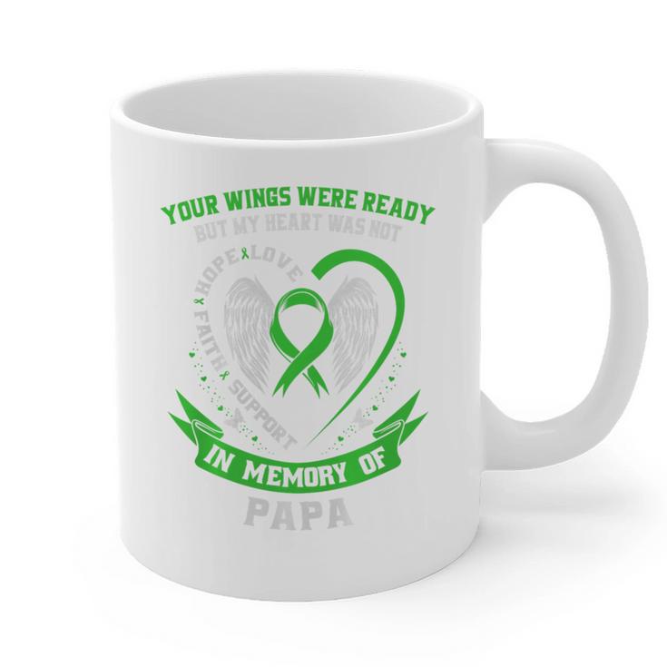 In Memory Of Papa Non Hodgkins Lymphoma Awareness Cancer Premium Graphic Print Coffee Mug