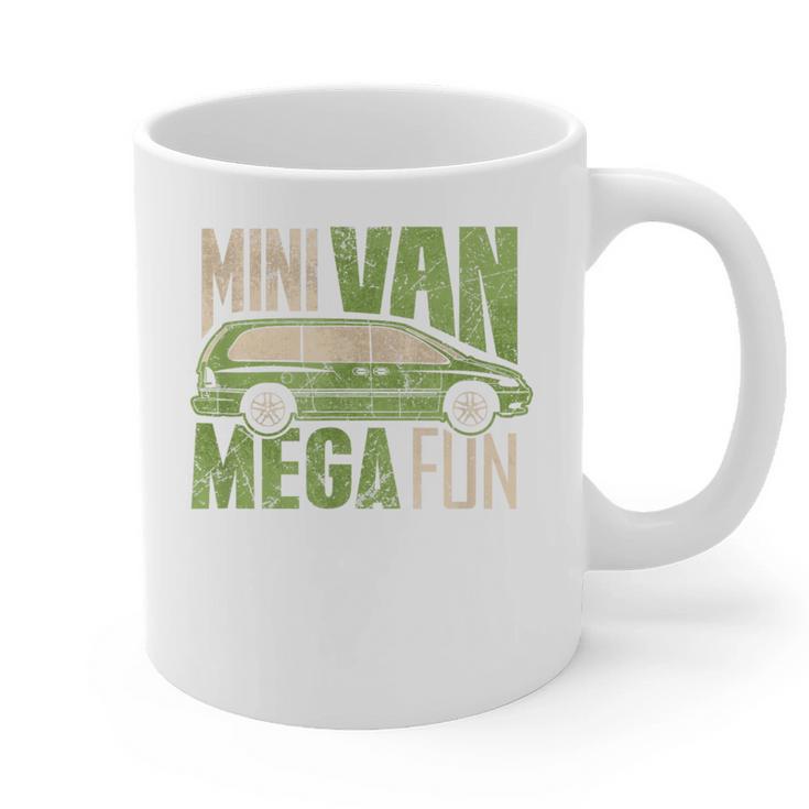 Mini Van Mega Fun Mom Dad T-Shirt Graphic Print Coffee Mug