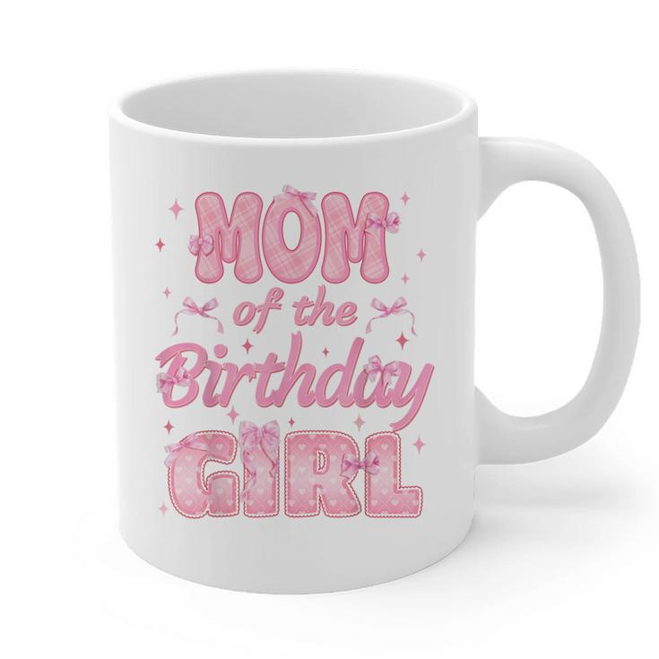 Mom And Dad Of The Birthday Girl Coquette Family Matching Graphic Print Coffee Mug