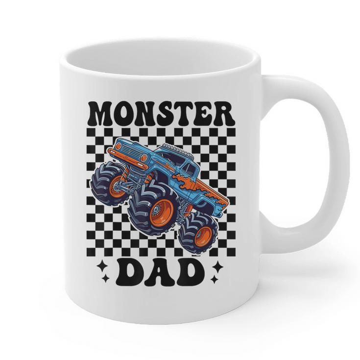 Monster Truck Dad Family Matching Monster Trucks Birthday Graphic Print Coffee Mug