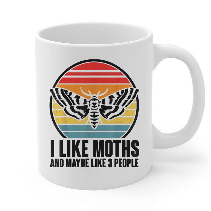 I Like Moths And Maybe 3 People Insect Moth Lovers Introvert Graphic Print Coffee Mug