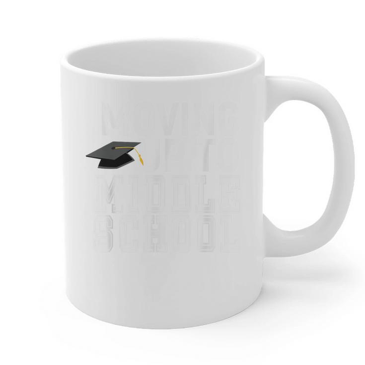 Moving Up To Middle School Elementary School Graduation Graphic Print Coffee Mug