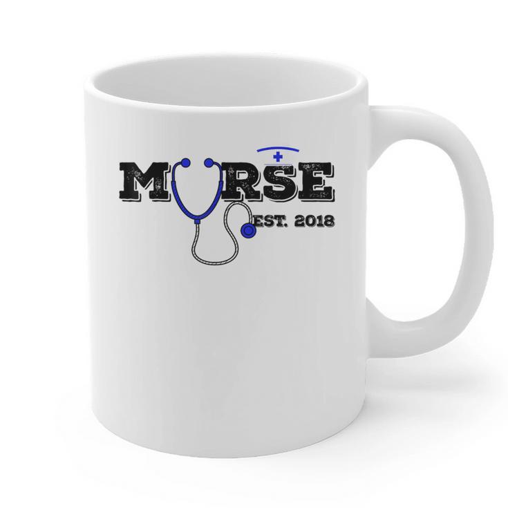 Murse Est 2018  Male Nurse Graduation Graphic Print Coffee Mug