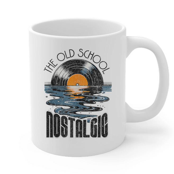 Music Old School Nostalgia Record Graphic Print Coffee Mug