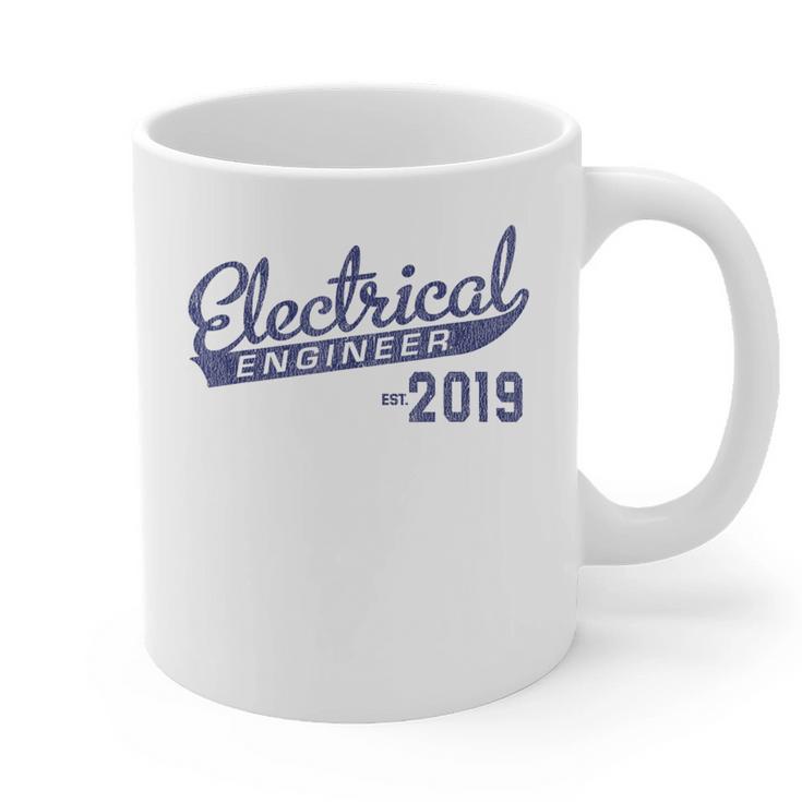New Electrical Engineer Est 2019 Graduation Graphic Print Coffee Mug