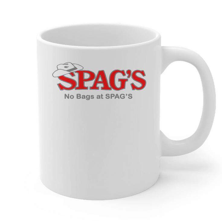 No Bags At SPAG'S Shrewsbury Defunct Store Nostalgia Vintage Premium Tri-Blend Graphic Print Coffee Mug