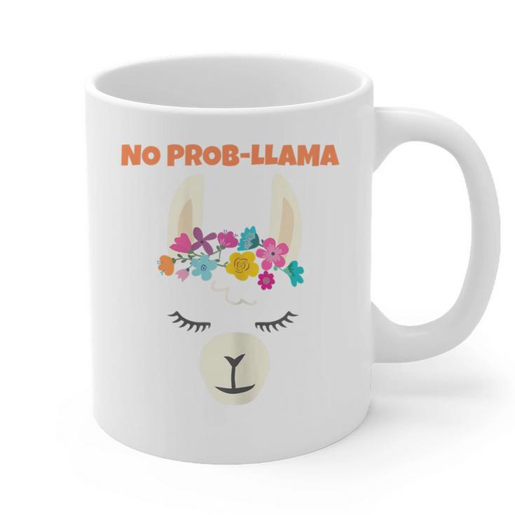 No Prob Llama Birthday Graduation Women Kids Girls Graphic Print Coffee Mug