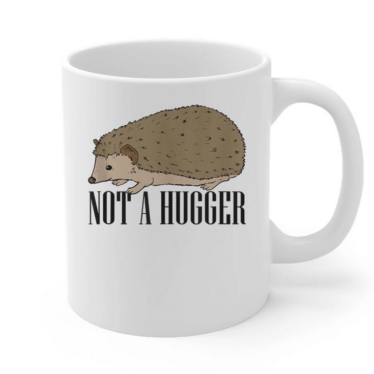 Not A Hugger Hedgehog Introvert Sarcasm Antisocial Graphic Print Coffee Mug
