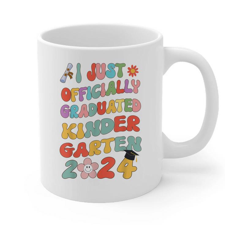 I Officially Graduated Kindergarten Graduation Class 2024 Graphic Print Coffee Mug