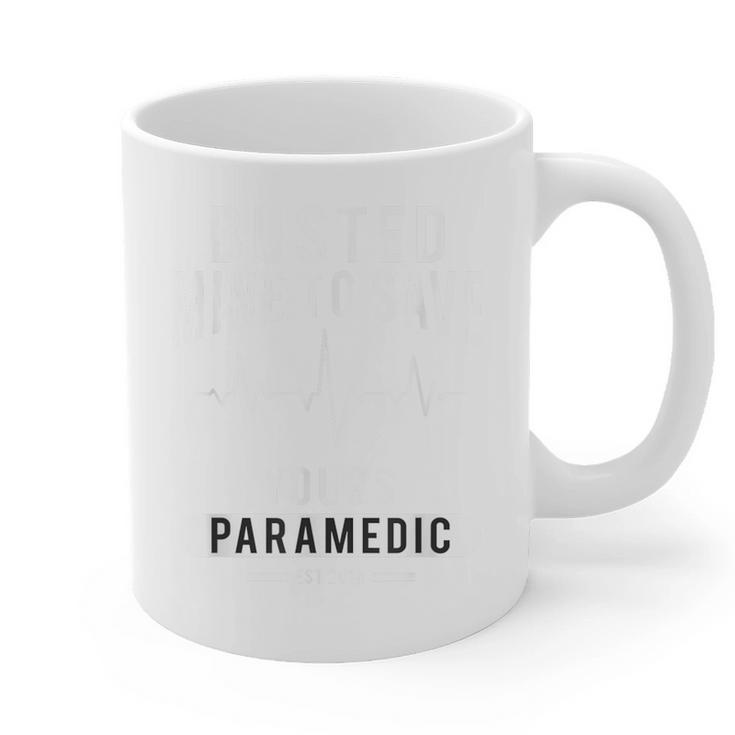 Paramedic School Graduation TShirt For Paramedic Busted Graphic Print Coffee Mug