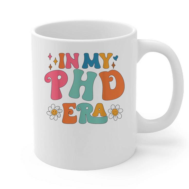 In My Phd Era Groovy Phd Graduation Future Doctor Graphic Print Coffee Mug