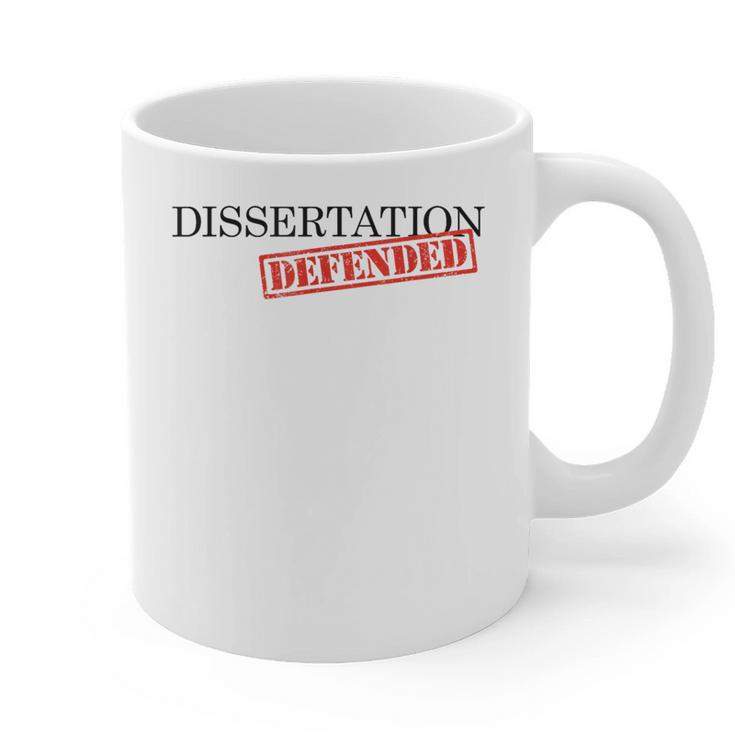 PhD Thesis Defense Graphic Doctoral Graduation Graphic Print Coffee Mug