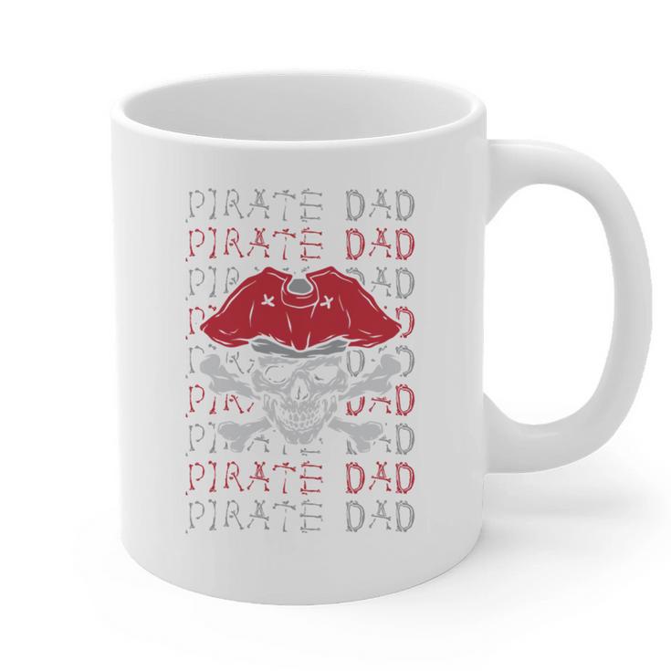 Pirate Dad Skull And Crossbones Tampa Gasparilla Captain Graphic Print Coffee Mug