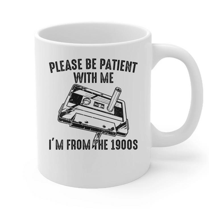 Please Be Patient With Me I'm From The 1900s Cassette Pencil Graphic Print Coffee Mug