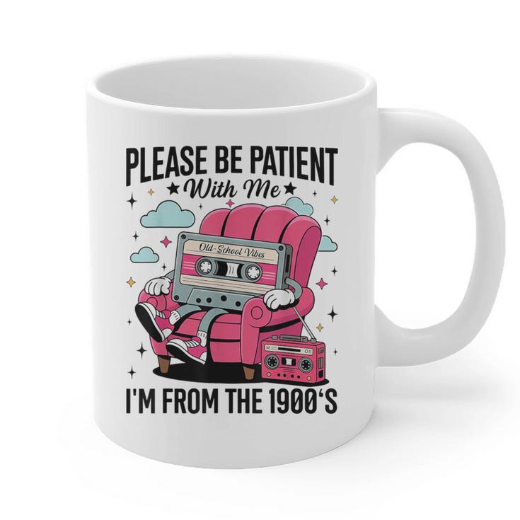Please Be Patient I'm From The 1900s Retro Cassette Graphic Print Coffee Mug