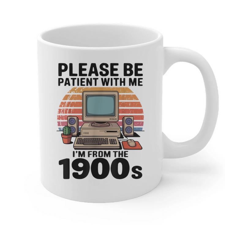 Please Be Patient I'm From The 1900s Retro Computer Geek Graphic Print Coffee Mug