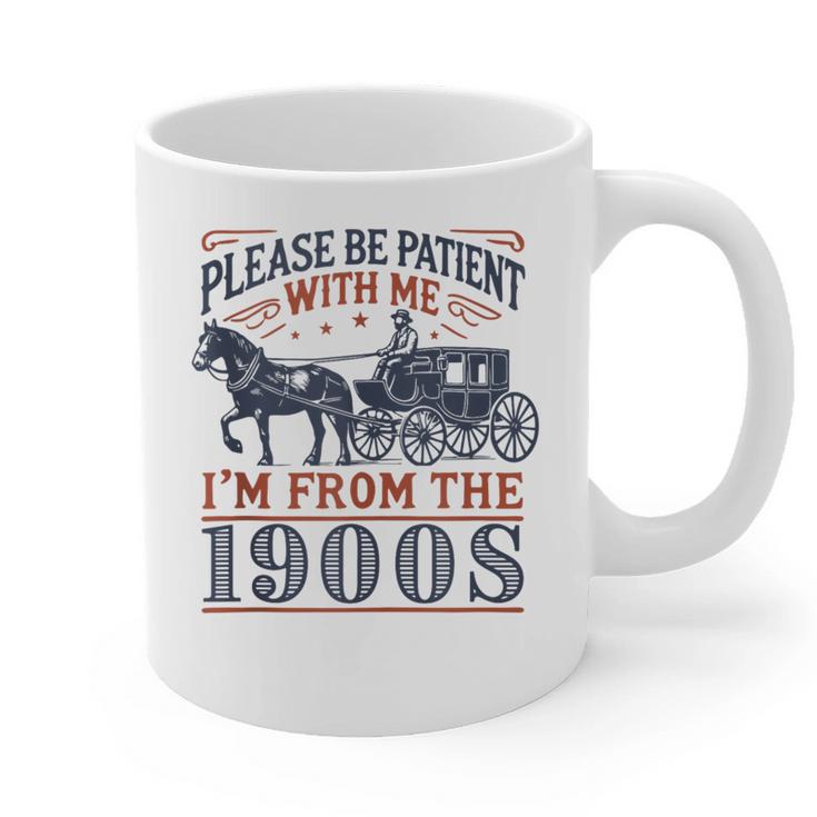 Please Be Patient With Me I'm From The 1900s Retro Nostalgic Graphic Print Coffee Mug