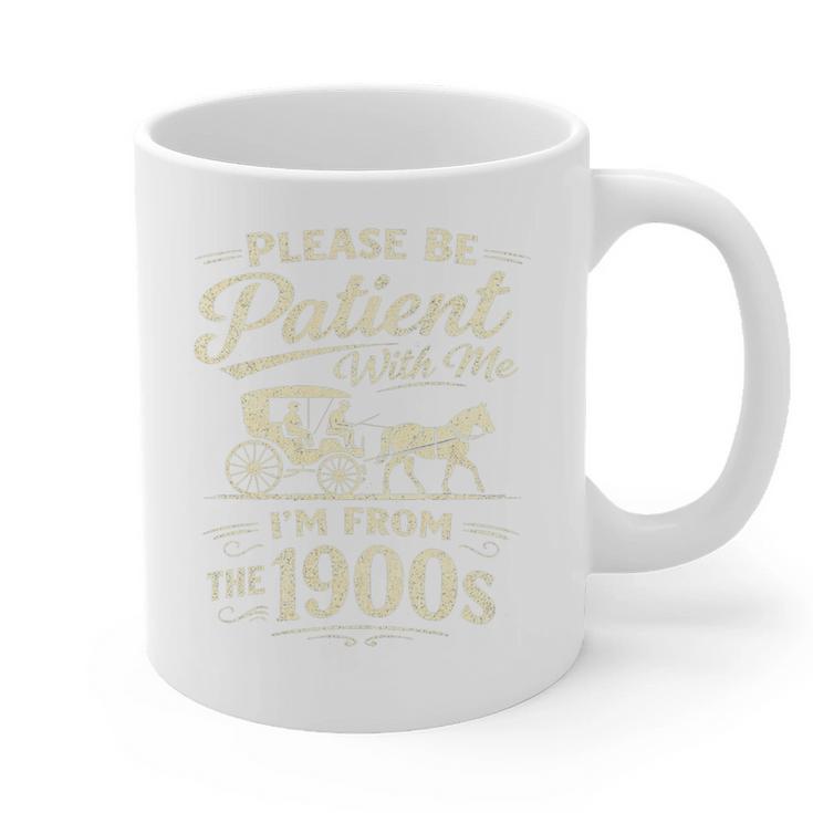 Please Be Patient With Me I'm From The 1900s Retro Premium Tri-Blend Graphic Print Coffee Mug