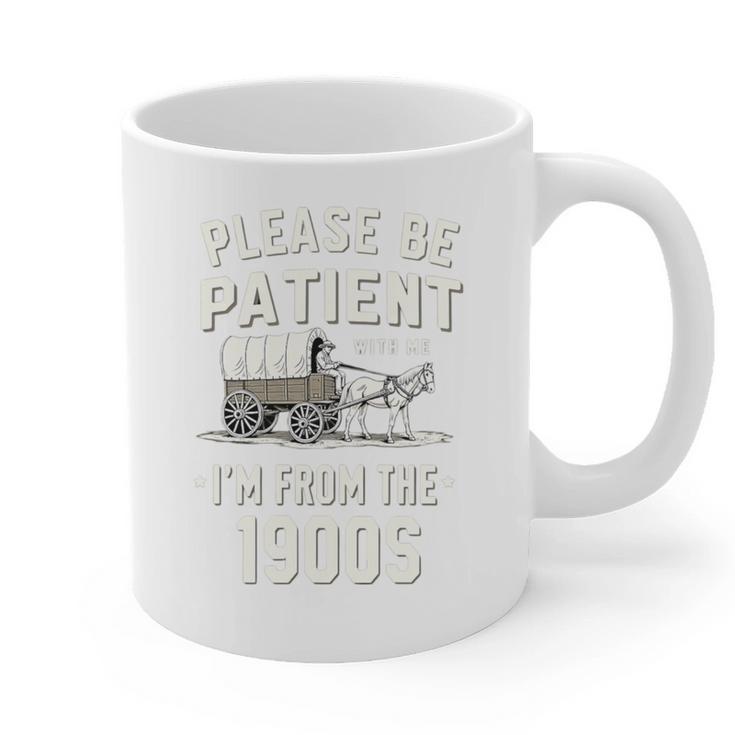 Please Be Patient I'm From The 1900s Retro Premium Tri-Blend Graphic Print Coffee Mug